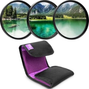 Altura Photo 52mm Lens Filter Kit – Multi-Coated UV Protector, CPL Polarizing and ND Neutral Density Filters + Case for Camera Accessories & Lenses
