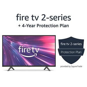 Amazon Fire TV 32″ 2-Series (newest model), HD smart TV + 4-year protection plan
