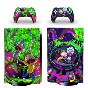 Anime P-S5/Play-station Protectors Skins Cover,P-S5/Play-Station Digital Edition Console Controller Skins Cover Protectors,Bubble-Free Stickers Protectors Accessories for P-S5