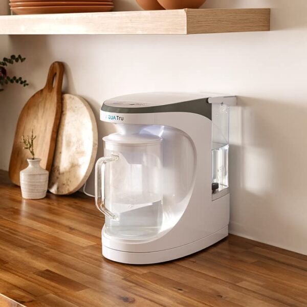 AquaTru Carafe Alkaline Mineral Boost | Countertop Water Purifier for PFAS & Other Contaminants Exclusive 4-Stage Ultra Reverse Osmosis Technology (No Plumbing/Installation Required) BPA Free - Image 7