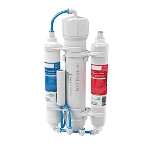 Aquatic Life RO Buddie 3-Stage Reverse Osmosis Water Filter System RO Filtration Units for Aquarium, 50 GPD