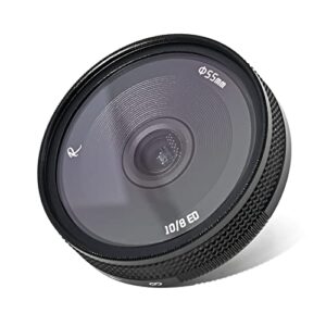 AstrHori 10mm F8 II Ultra Wide Angle Fisheye APS-C Manual Prime Lens Compatible with Panasonic LUMIX Olympus Micro 4/3-Mount Mirrorless Camera G1,G2,G3,G5,G6,G7,G9,GH1,GH2,GH4,GH5,GM5,GX1,GX7(Black)