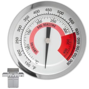 BBQ Lid Thermometer Gauge for KitchenAid Grill Replacement Parts 720-0954 KitchenAid 720 0819 720-0745 720-0745A,Nexgrill 720-0733 720-0745,Kirkland 720-1068,Oklahoma Joe 15202029,Kenmore 146.48589710