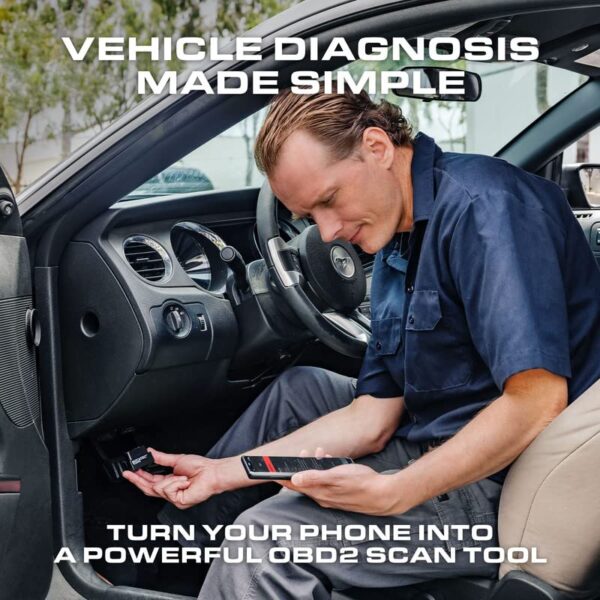 BLCKTEC 430 Bluetooth OBD2 Scanner for iPhone & Android, No Subscription Fee, OBDII Car Code Reader, Diagnose Check Engine, ABS, SRS, Airbag, Supports 1996-2023 Vehicles, App only works in USA &Canada - Image 3