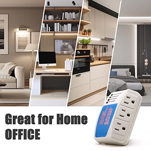 BSEED Surge Protector Home Appliance,3 Outlet Power Surge Protector, Voltage Protector Brownout Surge Refrigerator 1875 Watts,120V 15A(4​Pack) - Image 6