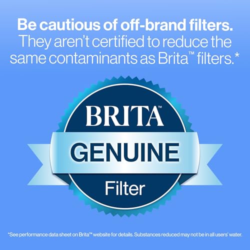 Brita Large Water Filter Pitcher for Tap and Drinking Water, Includes 1 Standard Filter, BPA-Free, Lasts Two Months, 10-Cup Capacity, Bright White - Image 5