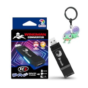 Brook Wingman XE 2 Wireless Controller Adapter with Keychain – 2-in-1 Converter for PlayStation, Switch, Switch 2 & PC, Supports Remap & Turbo (Exclusive Version)