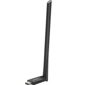 BrosTrend AX900 USB WiFi 6 Adapter for Desktop PC Laptop, Long Range WiFi Dongle, Dual Band 5GHz 600Mbps + 2.4GHz 286Mbps, 6dBi High Gain PC Wi-Fi Antenna, USB2.0 Wireless Adapter for Windows 11/10/7