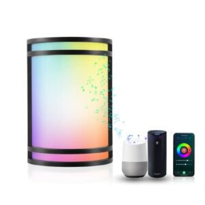CLOUDY BAY Indoor & Outdoor Smart WiFi LED Wall Sconce, RGBCW Color Changing Porch Light, Compatible with Alexa and Google Home Assistant,No Hub Required, 15W 2700K-6500K, CRI 90+, 850LM