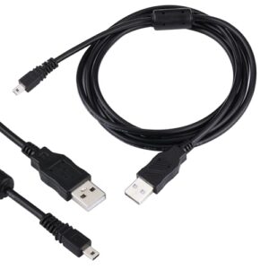 Camera Charger Cable Cord for Fujifilm FinePix X10, S9900W, JV100, F900EXR, HS50EXR, Real 3D W3, S9400W, SL1000, XF1, XP200, Z900EXR, USB Data Transfer Charging Cable for Fujifilm 5FT