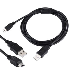 Camera Charger Cable for Canon EOS Rebel T5i, T6, T6i, T7i, USB Data Transfer Cord for Canon Powershot, Vixia Camcorder(See The Full List of Compatible Canon Models Below)
