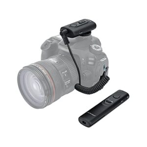 Camera Remote Shutter Release Wireless: [164′] Radio Control Accessories for Canon Rebel T7 T6 T5 T8i T7i SL3 EOS R RP R100 R7 R6 Mark II R50 V 90D 80D 70D, with AAA Battery & Removable Tripod Clip