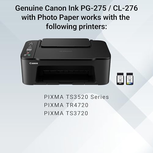 Canon PG-275 / CL-276 Genuine Ink Value Pack (2 Cartridges), Compatible with TS3520/3522/4722/3720/3722, TR4720 - Image 7
