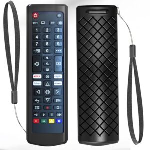 Case for LG TV Remote, Remote Cover for LG Remote Control for Smart TV, Battery Cover Replacement Sleeve Skin Black