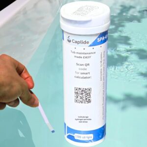 Cold Plunge Hydrogen Peroxide H2O2 Test Strips, 0-100 PPM, 100 Count with dosing Calculator