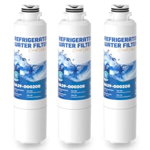 DA29-00020B Replacement for Samsung Water Filter DA29-00020B HAF-CIN DA97-08006A HAF-CIN/EXP DA29-00020A, RF263BEAESR, RF4287HARS, RF28HFEDBSR, 3 Pack