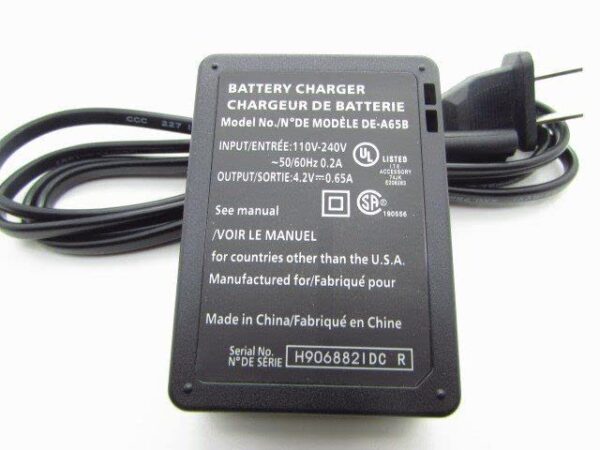 DE-A65 DE-A65A Camera Battery Charger Compatible with Panasonic LUMIX DE-A65B DE-A65BA DEA65 DEA65A DEA65B DMC-ZS1 ZS3 ZS5 ZS7 ZS8 ZS10 Camera DMW-BCG10GK Charger Power Supply - Image 4