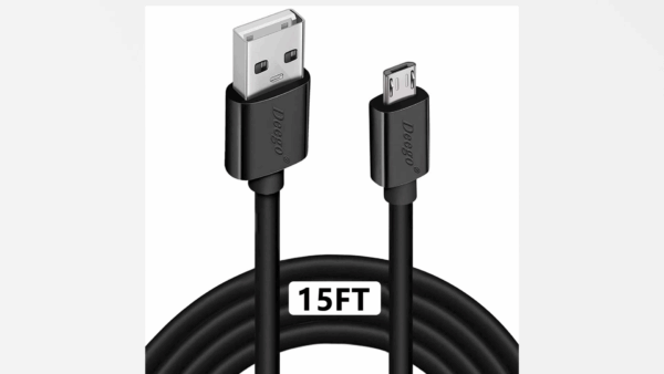 DEEGO Micro USB Cable,15Ft Extra Long PS4 Controller Charger Cable,Enduring Android Charging Cord Fit for Samsung Galaxy S7 Edge S6,Note 5,Note 4,Moto G5,Android Phone,Kindle Fire,Black - Image 8