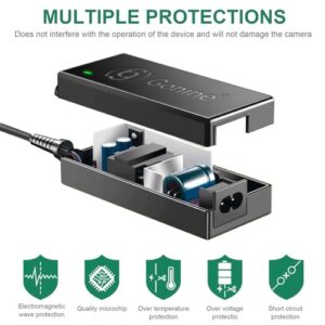 Gonine AC-PW20 Power Supply NP-FW50 ZV-E10 Dummy Battery ACPW20 Continuous AC Adapter Kit for Sony Alpha ZVE10 A6400 A6000 A5100 A6100 A6300 A6500 A7 A7II A7S A7SII RX10 II IV Cameras.
