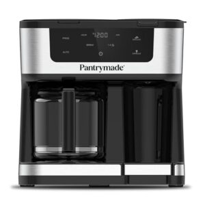 Deluxe 12-Cup Coffee Maker & Single Serve Brewer – Programmable, K-Cup Compatible, Adjustable Brew Size, Glass Carafe, Auto Shut-Off – Ideal for Home or Office