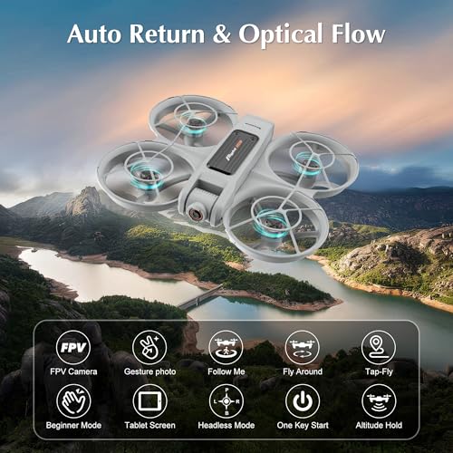 Drones for Adults with Camera 2K, Upgraded 4.5inch LCD RC Screen Remote Control, Brushless Motor Smart FPV Quadcopter for Kids Beginners, Auto Hovering, 3D Flips, Headless Mode, Follow Me, 2 Batteries, 30 Mins Flight Time, Great Gift Toy for Boys and Girls - Image 3