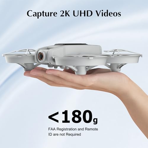 Drones for Adults with Camera 2K, Upgraded 4.5inch LCD RC Screen Remote Control, Brushless Motor Smart FPV Quadcopter for Kids Beginners, Auto Hovering, 3D Flips, Headless Mode, Follow Me, 2 Batteries, 30 Mins Flight Time, Great Gift Toy for Boys and Girls - Image 6