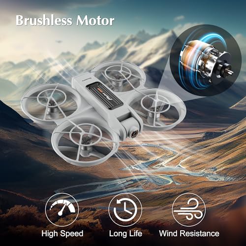 Drones for Adults with Camera 2K, Upgraded 4.5inch LCD RC Screen Remote Control, Brushless Motor Smart FPV Quadcopter for Kids Beginners, Auto Hovering, 3D Flips, Headless Mode, Follow Me, 2 Batteries, 30 Mins Flight Time, Great Gift Toy for Boys and Girls - Image 7