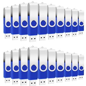 EASTBULL 4GB USB Bulk Flash Drives 100 Pack USB 2.0 Flash Drives Bulk USB Drives Bulk Thumb Drive Pack Memory Stick (Blue 100Pack)