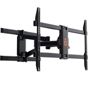 ECHOGEAR Full Motion Articulating TV Wall Mount Bracket for TVs Up to 82″ – Smooth Extension, Swivel, & Tilt – Wall Template for Easy Install – Centers & Levels After Mounting Plus Hides Your Cables