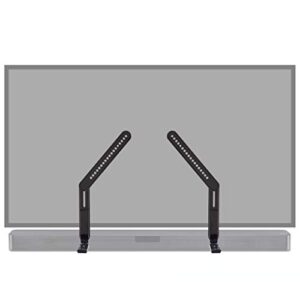 ECHOGEAR Sound Bar Mounting Bracket for Under TV – Adjustable Height & Depth for Max Compatibility Between TV & Soundbar – Dolby Atmos Compatible & Works with LG, Vizio, Bose & More