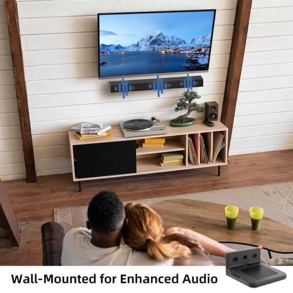 ELETIUO Soundbar Wall Mount Bracket,Sound bar Mount up to 180 lbs,Above or Under TV Fits Most of Sound Bars,Compatible with Samsung,JBL,Sony,LG,Bose,Roku,Polk Audio,Vizio,Onn&More - Image 8