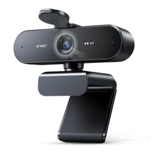 EMEET NOVA 4K Webcam for PC – Ultra 4K HD, PDAF Autofocus, Dual Noise-Cancelling Mics, 73° FOV, Auto Light Correction, USB-A, Privacy Cover, Ideal for High-End Business Meetings&Live Streaming