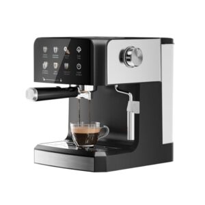 Espresso Machine with Steam Milk Frother：20 Bar Expresso Coffee Machines for Home-Espresso Maker with 52oz Water Tank-Barista Coffee Maker for Americano Cold Brew Latte Cappuccino