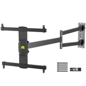 FORGING MOUNT Corner TV Mount Long Arm TV Wall Mount Bracket for 27-70″ Screen-Full Motion Wall Mount with 33” Extension Swivel Articulating Arm & Tilt,Single Stud Design VESA 400x400mm, Holds 100 lbs