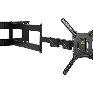 FORGING MOUNT Long Arm TV Wall Mount,Full Motion TV Monitor Arm Mount Bracket with 43″ Articulating Arm,Fits 22 to 65 Inch Flat/Curve TVs & Monitors,Holds 110 lbs,VESA 400x400mm