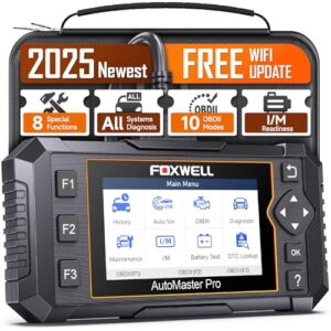 FOXWELL NT624 Elite All System OBD2 Scanner Diagnostic Tool 8 Reset Code Reader for Cars and Trucks ABS Bleeding Code Readers & Scan Tools WiFi Lifetime Update Automotive Scanner Auto VIN Auto Scanner