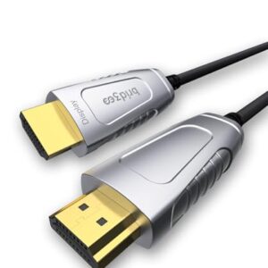 Fiber Optic HDMI 2.1 Cable(50ft), High Speed 48Gbps Active Optical HDMI Cable[8K@60Hz 4K@120Hz, Dynamic HDR,eARC, HDCP 2.2&2.3,3D], Compatible with Projector,Game Console,Computer,TV,Monitor etc