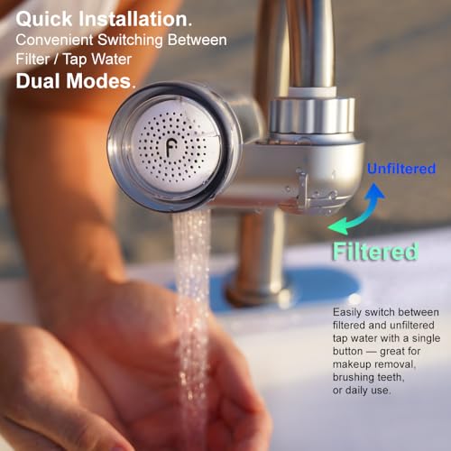 Filterbaby Skincare Filter 2.0, Bathroom Sink Filter Faucet for Men and Women’s Skin Care, 99.9% Chlorine Removal – 0.000001 mm Carbon Fiber, Clinically Tested, Skin Hydration in 2 Weeks (Chrome) - Image 6