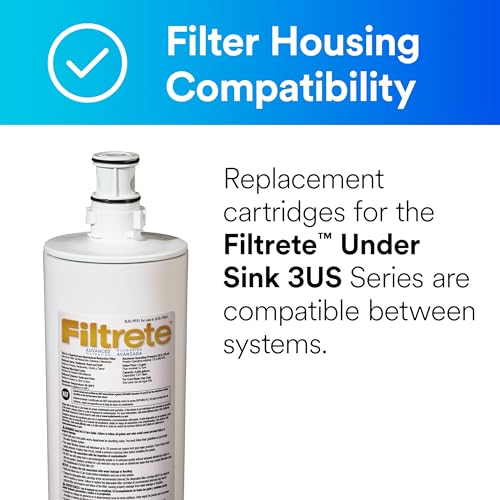 Filtrete Advanced Under Sink Quick Change Water Filtration Filter 3US-PF01, for use with 3US-PS01 System - Image 3
