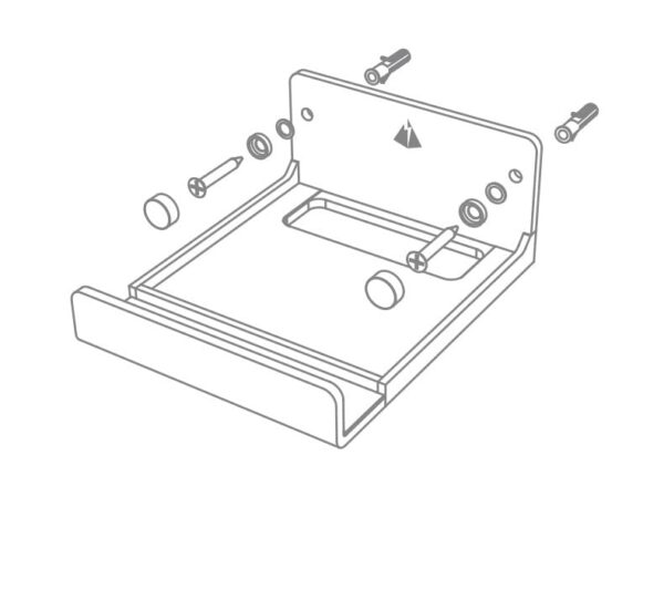 For Amazon Fire TV Holder Wall Hanger Stand Translucent Wall Mount Stand Transparent Stand Amazon Fire TV Accessories Rack (Amazon Fire TV, Black) - Image 6