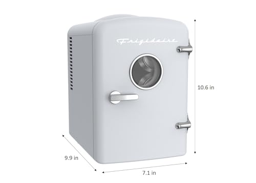Frigidaire EFMIS129-WHITE, Mini Portable Fridge, 4 Litres Capacity, Chills Six 12oz Cans, 100% Freon-Free & Eco Friendly, Beverage Cooler- White - Image 3