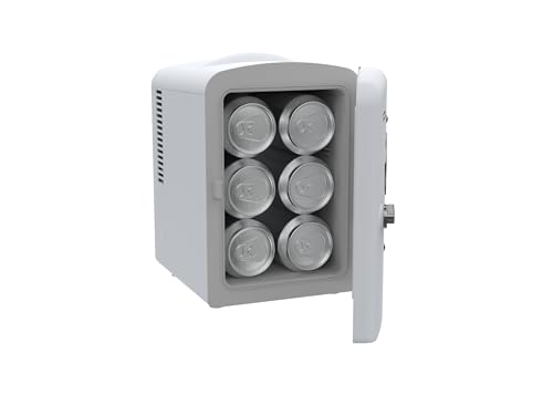 Frigidaire EFMIS129-WHITE, Mini Portable Fridge, 4 Litres Capacity, Chills Six 12oz Cans, 100% Freon-Free & Eco Friendly, Beverage Cooler- White - Image 5