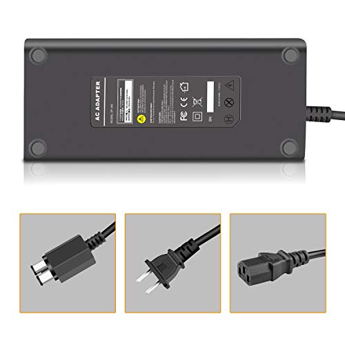 Futurebatt Xbox 360S/ Slim (Only fit 360 S) Power Supply, AC Adapter Power Supply Cord Brick for Xbox 360 Slim Auto Voltage (Black) - Image 8