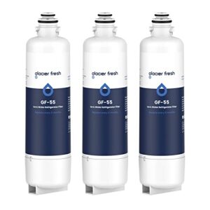 GLACIER FRESH Replacement for Bosch 11025825 Ultra Clarity Pro Refrigerator Water Filter BORPLFTR50, Compatible with KWF 2000, 12028325, 11032531, BORPLFTR50, WFC100MF, B36CT80SNS, B36CL80ENS (3 Pack)