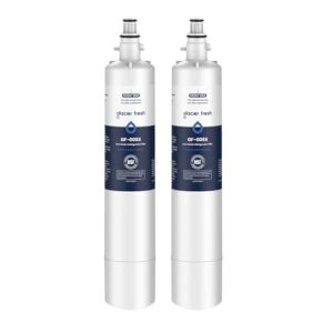 GLACIER FRESH Replacement for RPWFE, RPWF (Built-in CHIP) Refrigerator Water Filter, Compatible with GFE28GYNFS, GFE28GELDS, PFE28KELDS, PFE28KYNFS, GFD28GELDS, PWE23KELDS, PWE23KMKES, 2 Pack