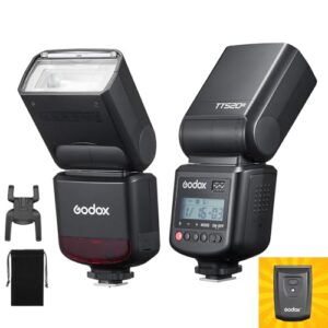 GODOX TT520 III Camera Flash Speedlite, Built-in Receiver and RT Transmitter,S1/S2 Modes,8 Power Levels, Compatible with Canon Nikon Pentax Olympus Fujifilm Panasonic Cameras(TT520II Upgraded)