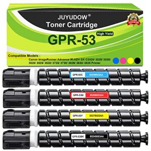 GPR-53 Compatible Toner Cartridge Replacement for Canon GPR53 GPR-53 Toner ImageRunner Advance iR-ADV C3325i C3330i C3525i C3530i C3025i C3725i C3730i C3826i C3830i C3835i Printer