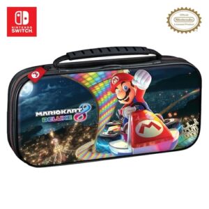 Game Traveler RDS – Officially Licensed Nintendo Switch OLED, Nintendo Switch, and Switch Lite Mario Kart Case – Adjustable Viewing Stand, Bonus Case & Deluxe Handle