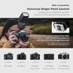 Godox 2X TT600 HSS 2.4G Wireless Master/Slaver Flash Speedlite & Receiver Godox X2T-N Remote Trigger Transmitter Kit Built-in godox X System Compatible for Nikon Cameras