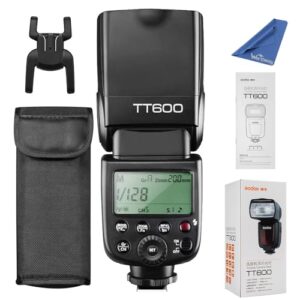 Godox Flash TT600 – Speedlite Flash with Built-in Trigger System Compatible for Canon Nikon Pentax Olympus Fujifilm Panasonic,Creative Lighting for DSLR Cameras